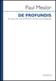 De Profundis SATB choral sheet music cover